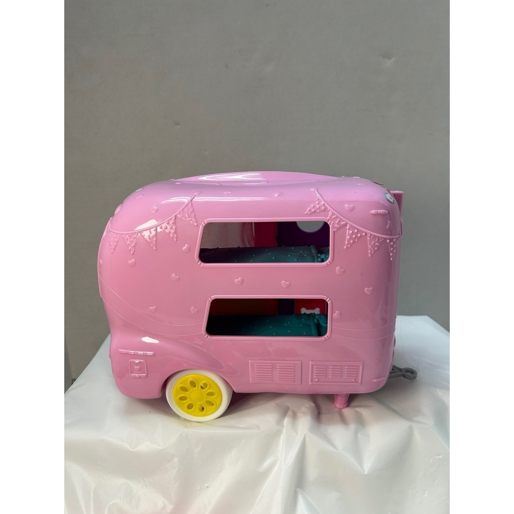 Barbie Club Chelsea Camper Playset FXG90 Pink Caravan Blue Car Doll Accessories - Picture 14 of 16